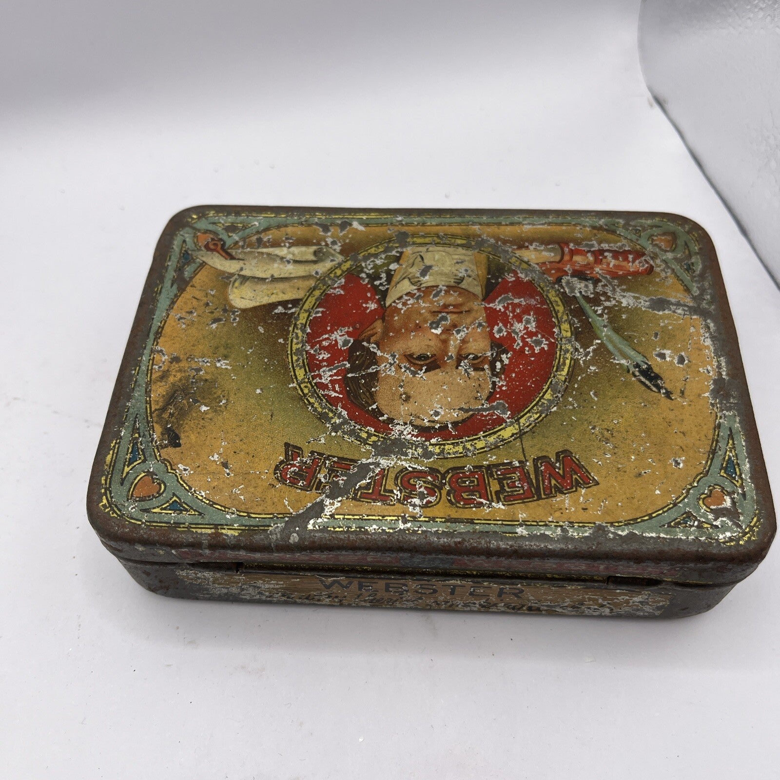 Vintage Webster Cigar Tin Box ONLY Michigan USA