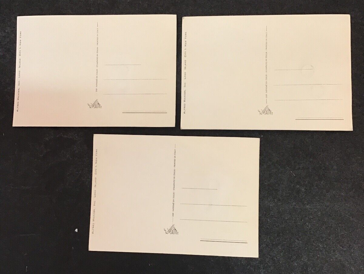 Lot of 5 Great Condition Googly Eyes Mainzer Postcards Set