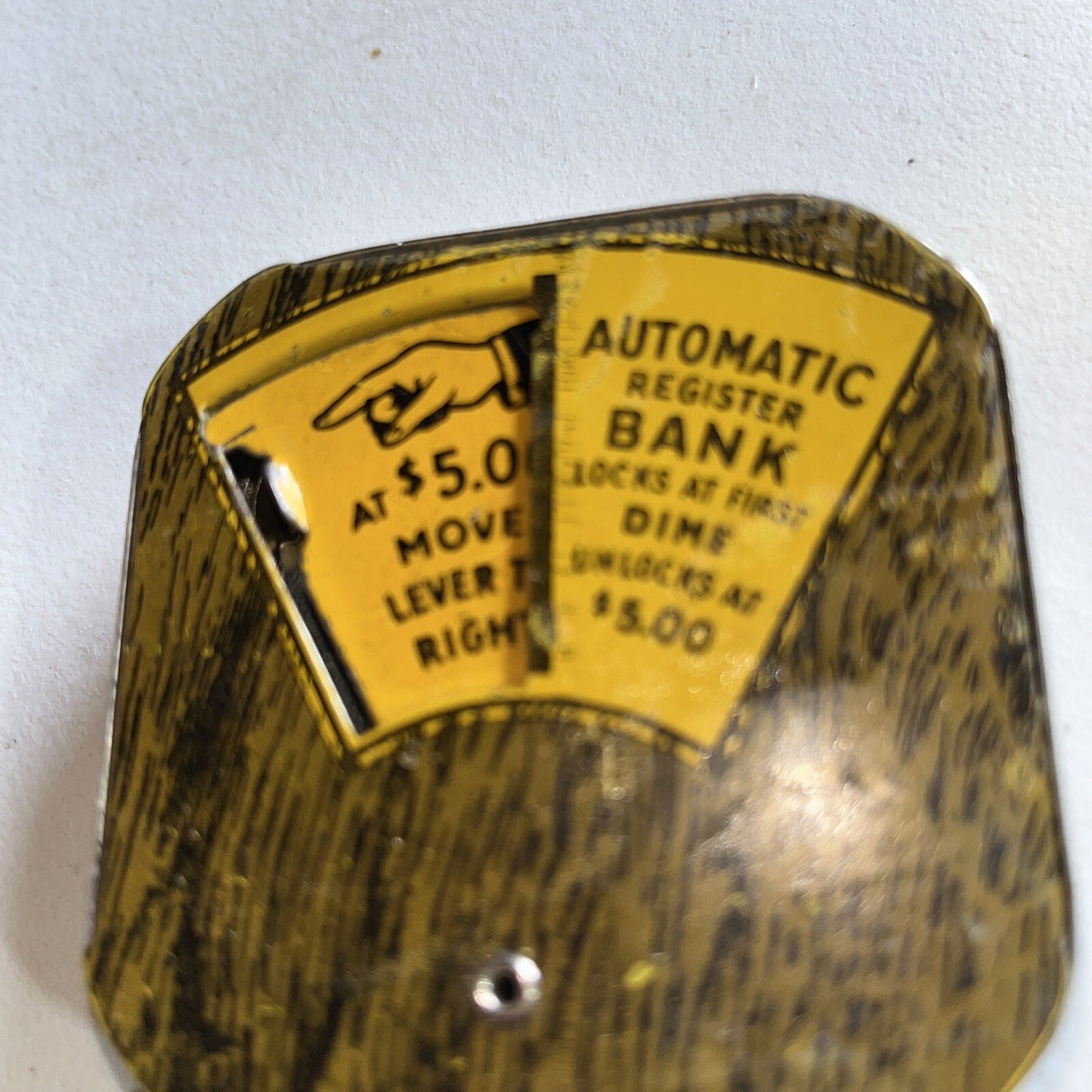 Vintage Automatic Bank Dime Register Operational Working Antique