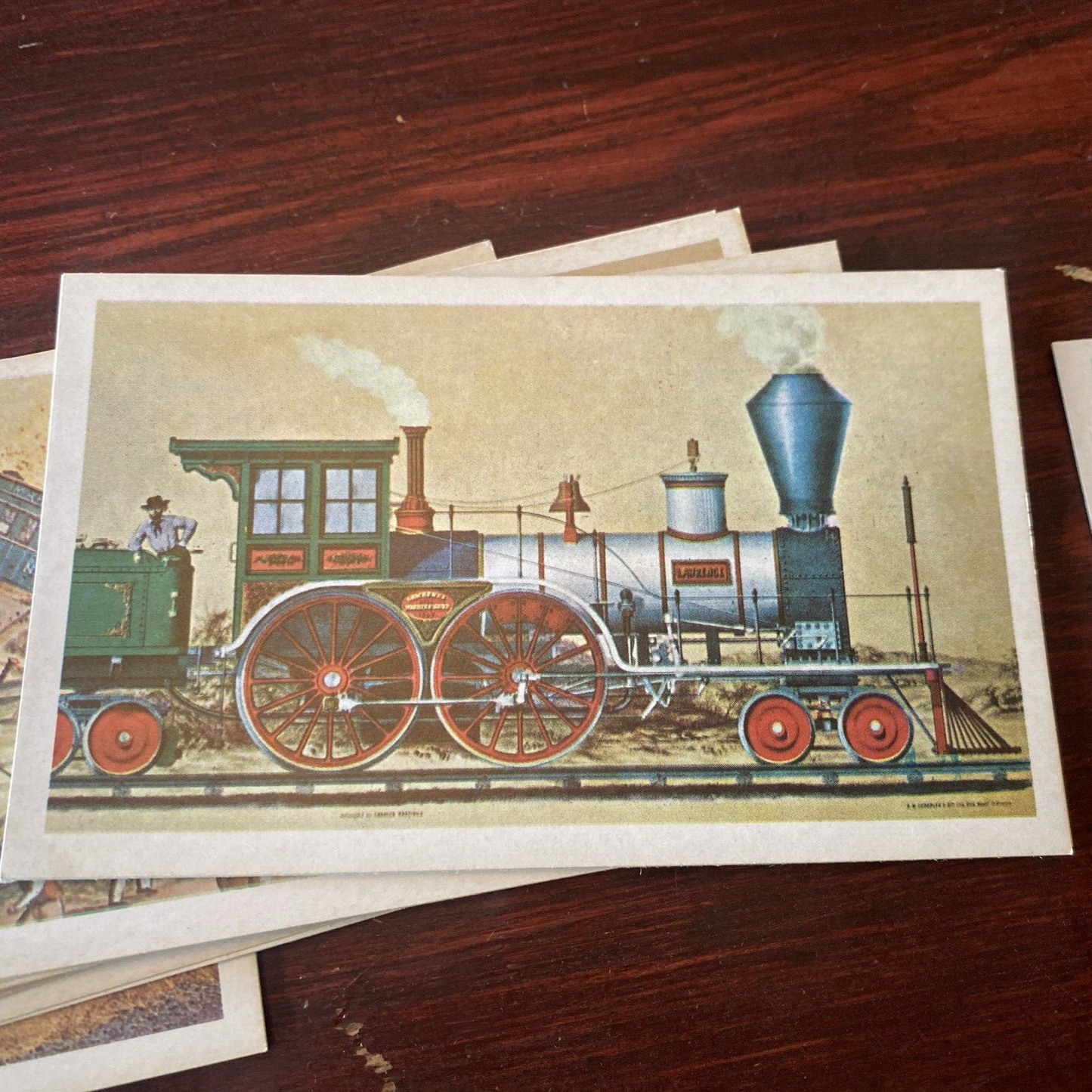 Complete Set of 40 American Heritage Picture and History Cards -Trains 1829-1960
