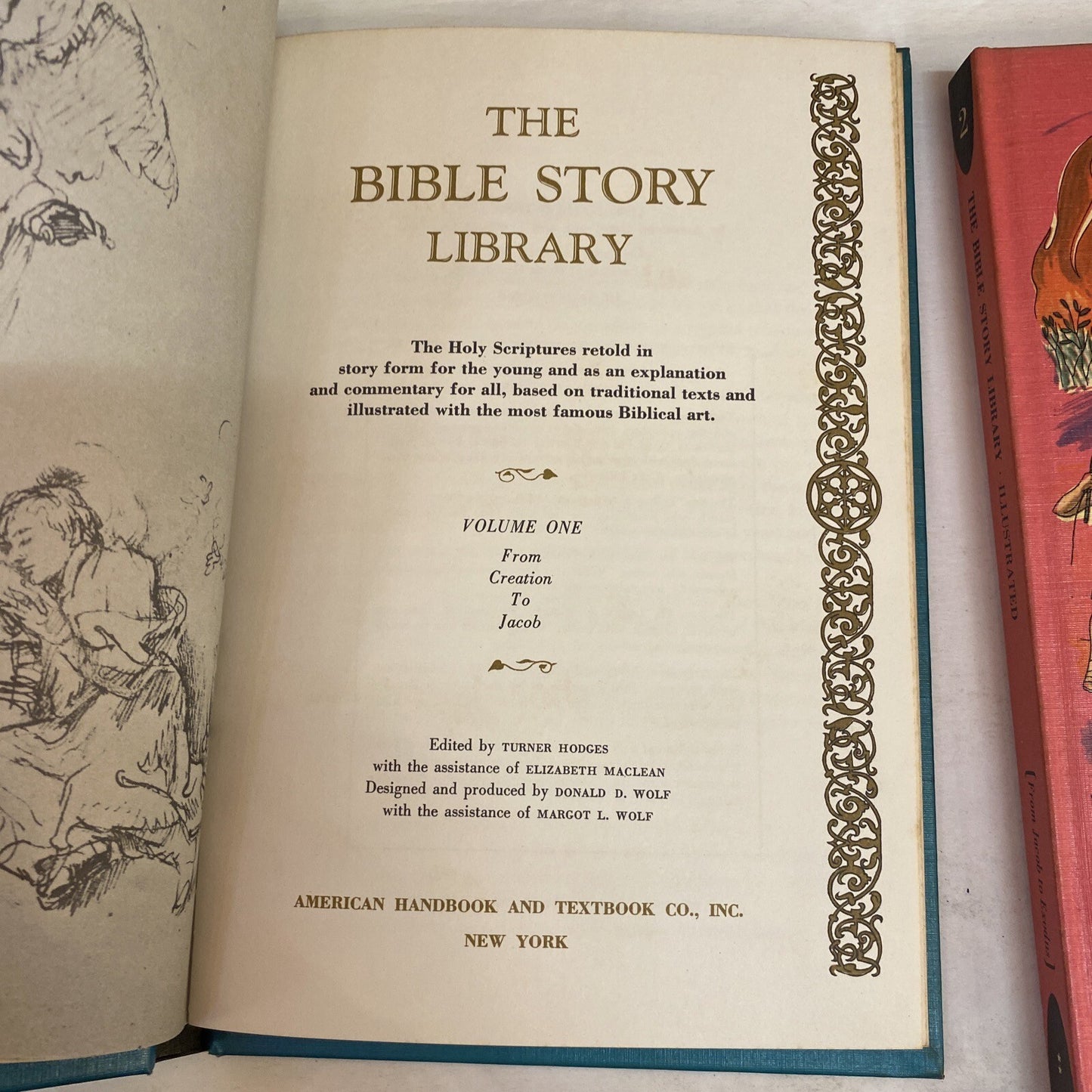Vintage 1963 The Bible Story Library Illustrated 7 books