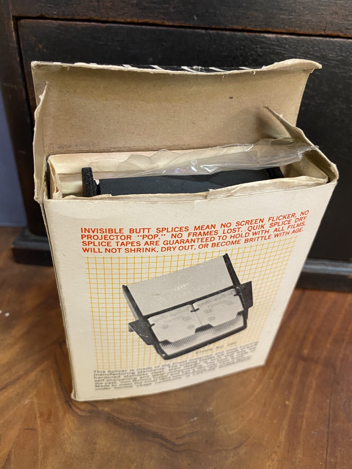 Vintage 8mm film QUIK SPLICER Automatic Butt Splicer  instructions  HP NOB