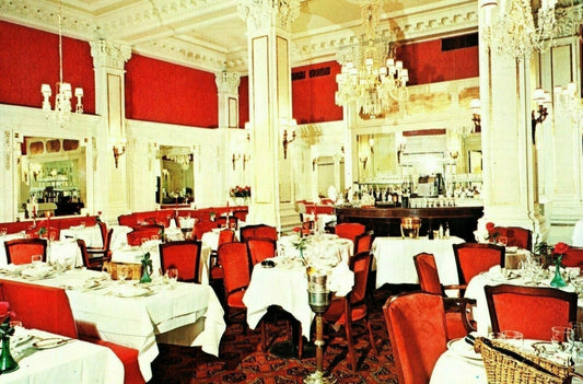 Interior of Hotel Algonquin Restaurant West 44th Street New York NY Postcard