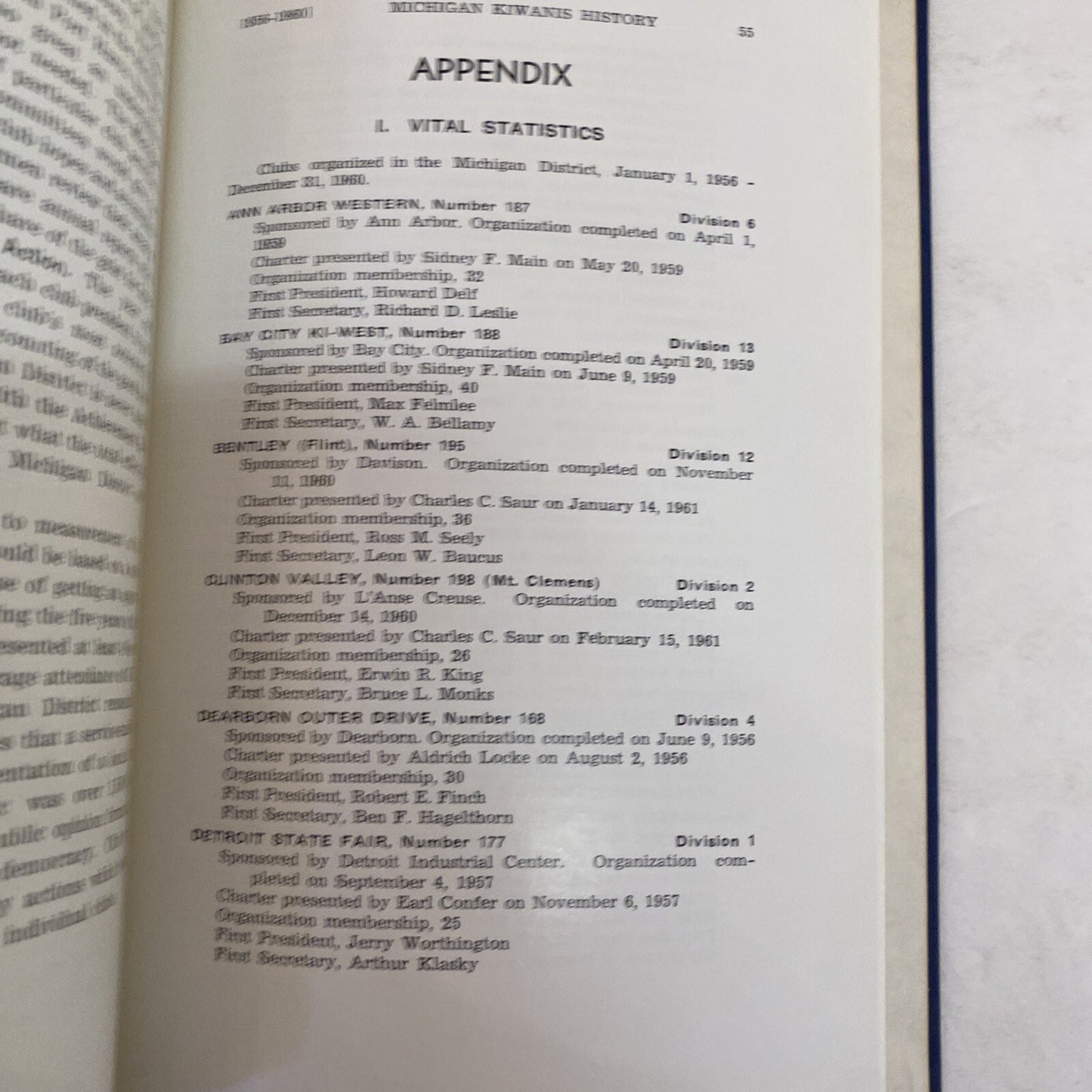 A History of Kiwanis in Michigan 1950-1960  (1964) by  Richard Wysong