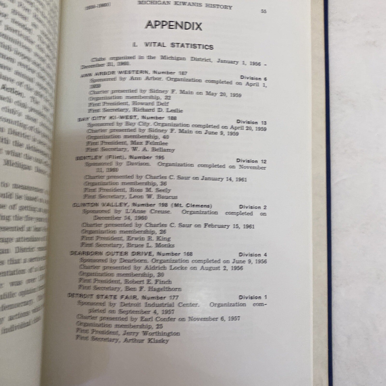 A History of Kiwanis in Michigan 1950-1960  (1964) by  Richard Wysong