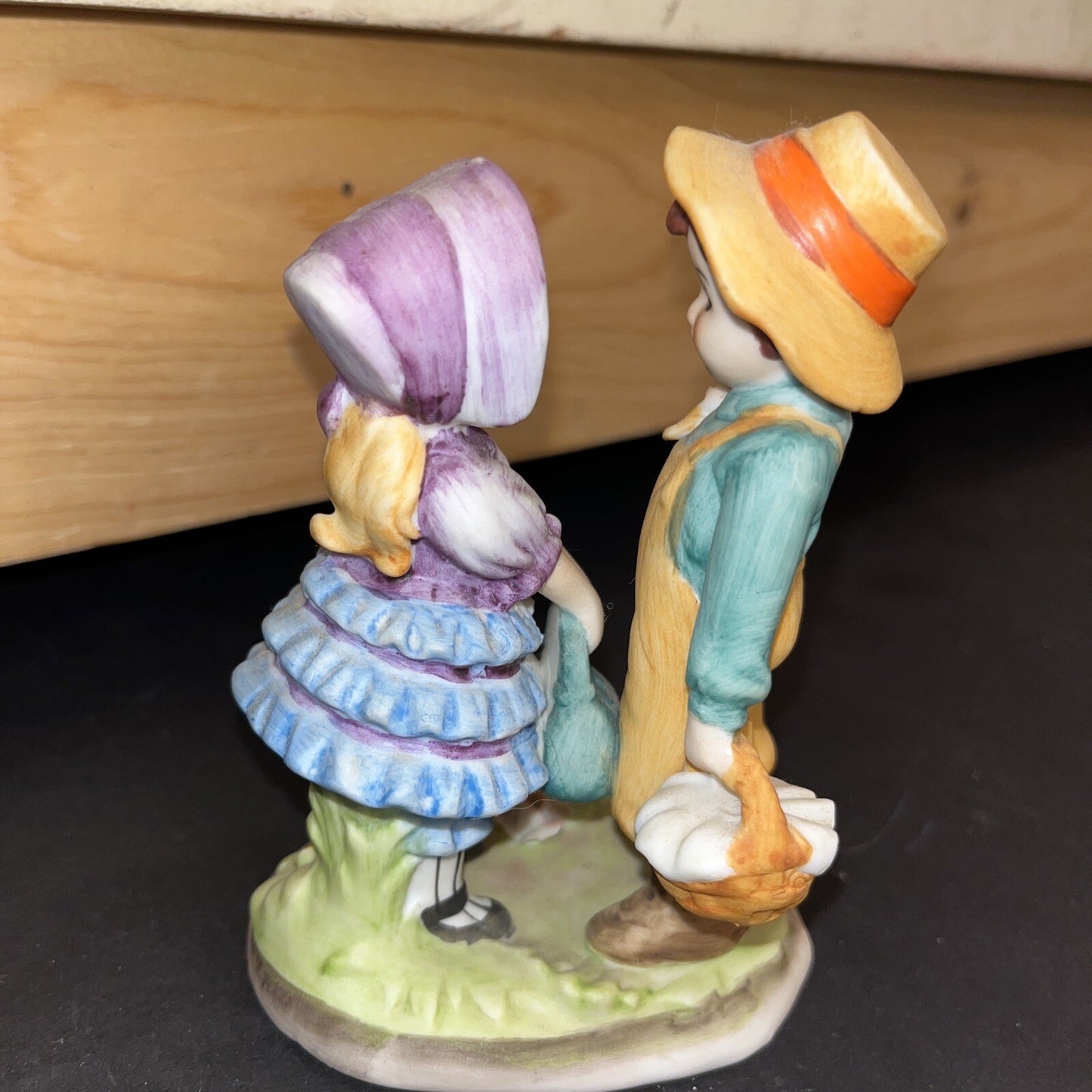 Lefton Boy And Girl Figurine Vintage Great Condition