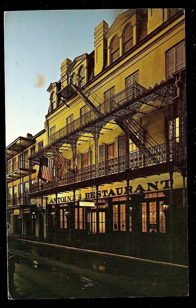 Antoine's Famous Restaurant St Louis Street New Orleans Louisiana LA Postcard