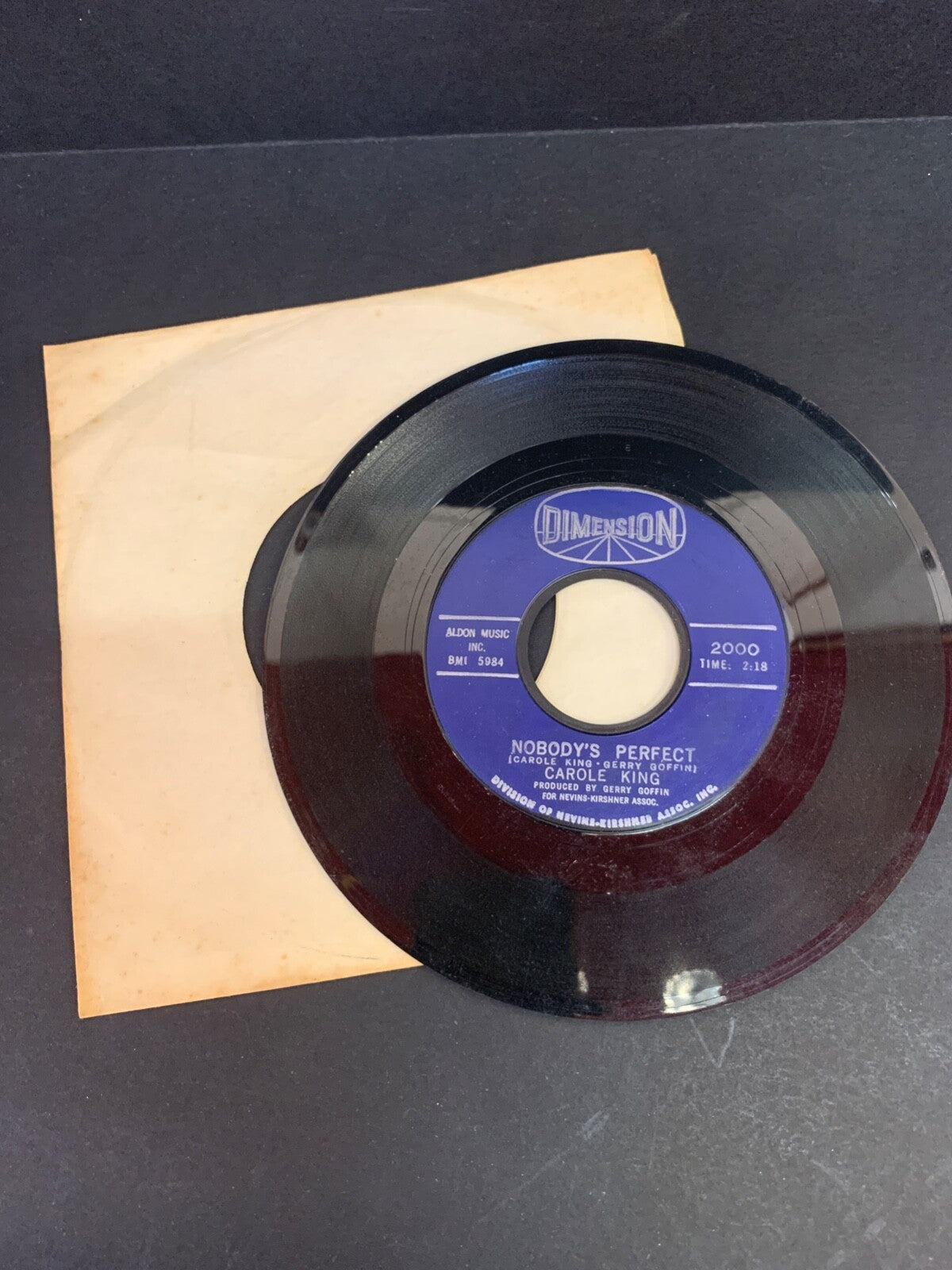 CAROLE KING It Might as Well Rain Until September Nobody's Perfect Dimension