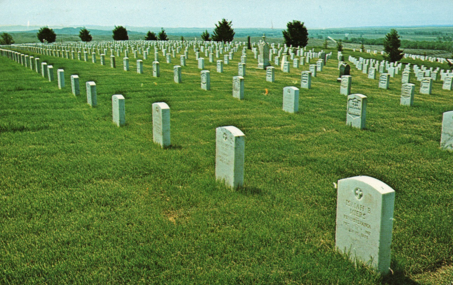 General George Custer Postcard Custer National Cemetery 7th Calvary 