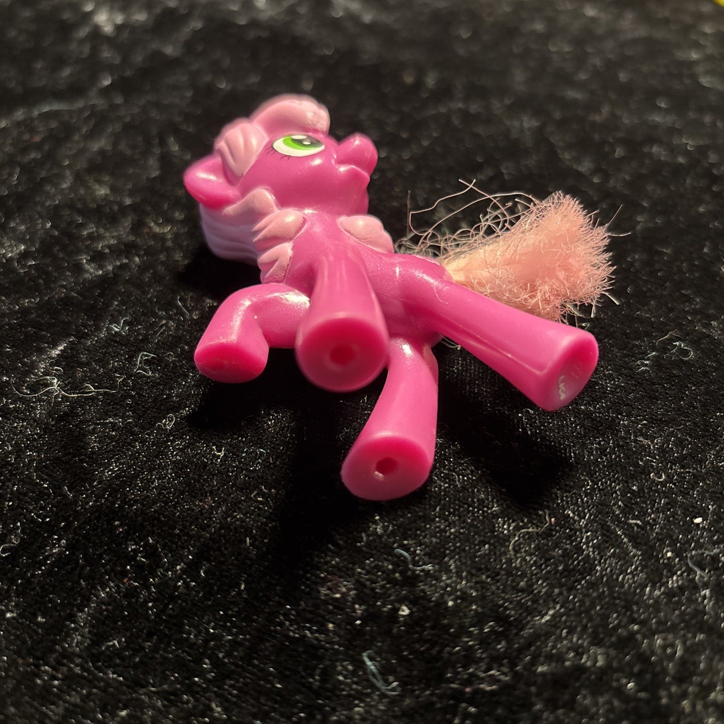 My Little Pony Cheerilee Brushable Hair 3" Figure MLP Magenta & Pink 2011-2012