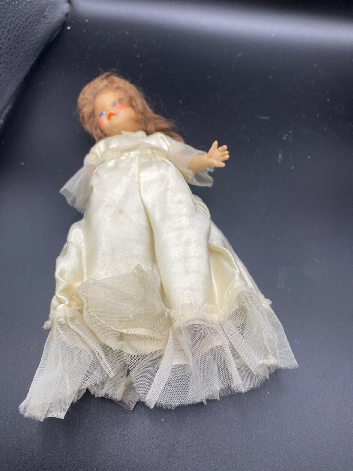 Vintage Cream Plastic 7.25" Girl DOLL