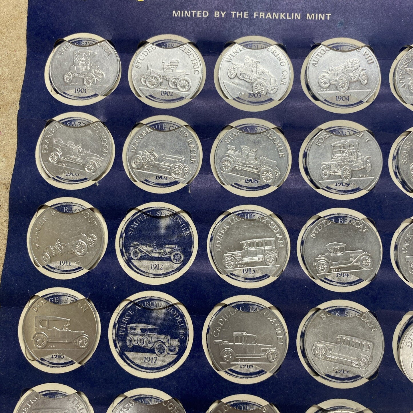 Vintage Car Coin Series 1 Sunoco Oil Commemorative Token Landmarks America Line
