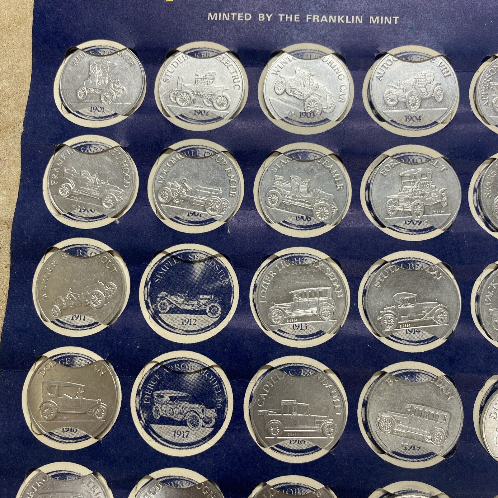 Vintage Car Coin Series 1 Sunoco Oil Commemorative Token Landmarks America Line