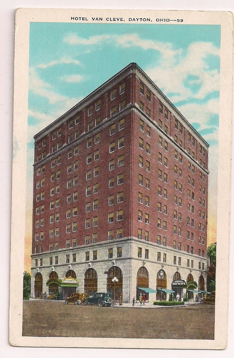 Hotel Van Cleve Dayton OH Ohio  Postcard