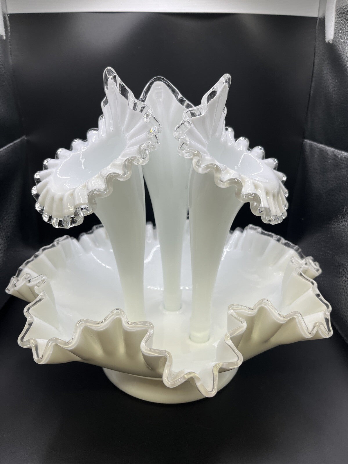 Fenton Silver Crest 4 Pc. Elegant Epergne