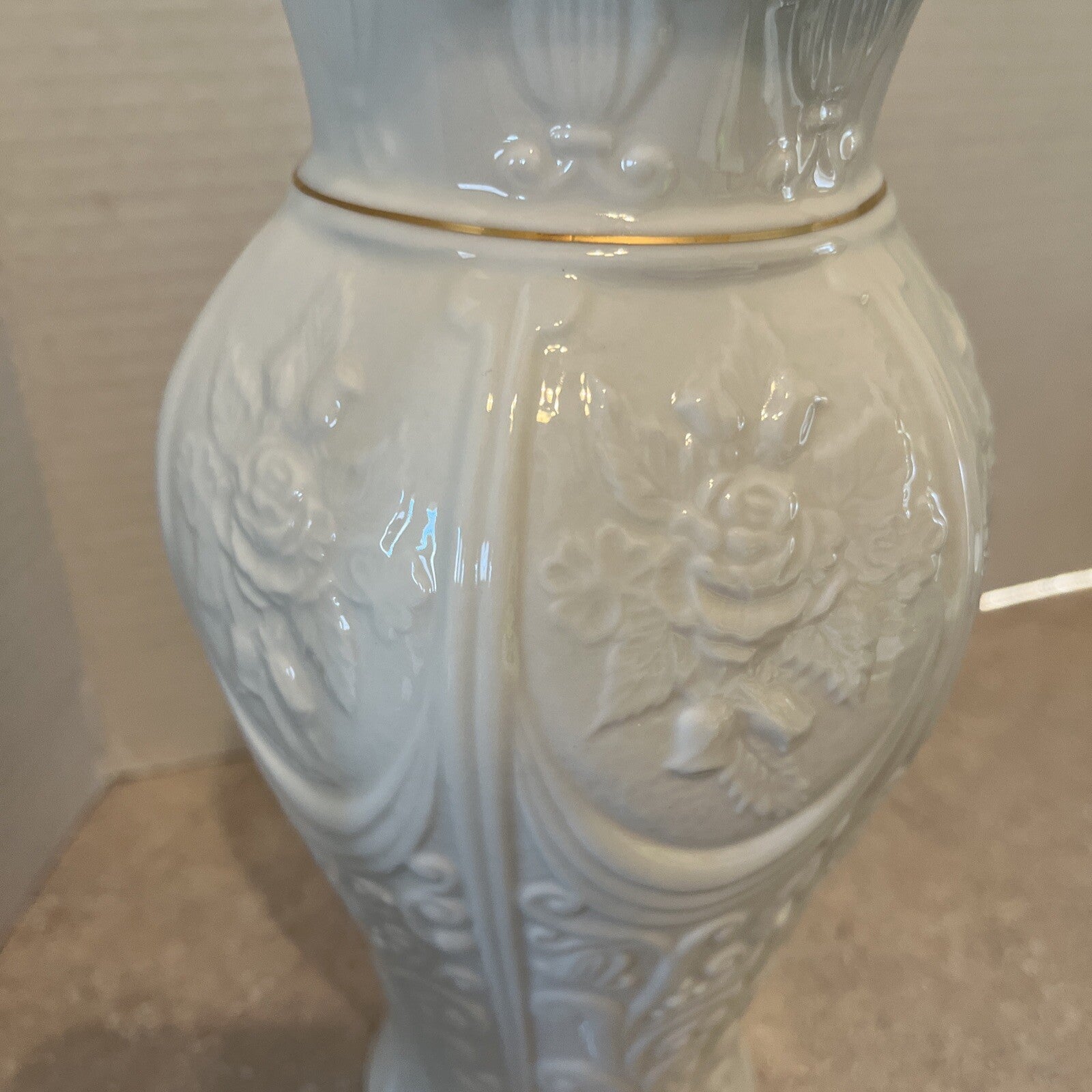 Belleek Romantic Rose Vase