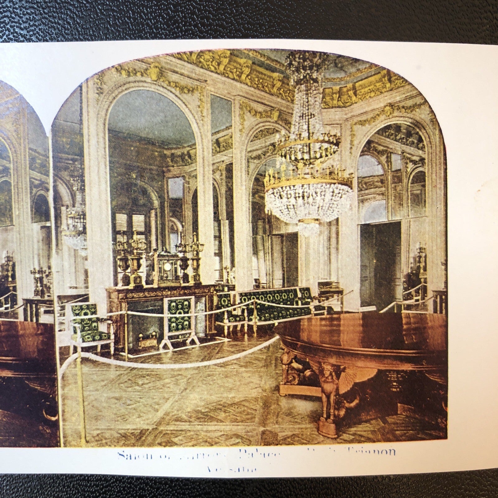 RARE Stereoview Paper Cards Building Interiors Church Palace (?) Lot of 3