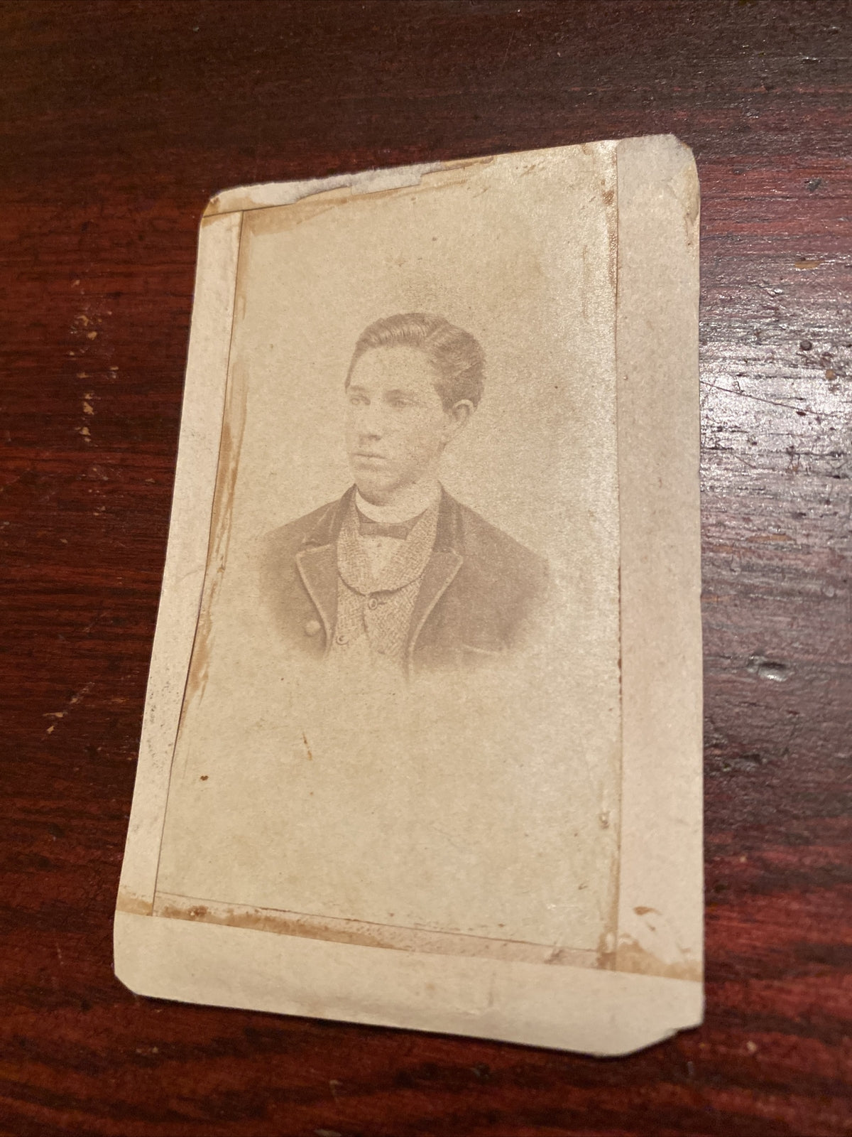 Real Photo CDV Young Man Period Clothing