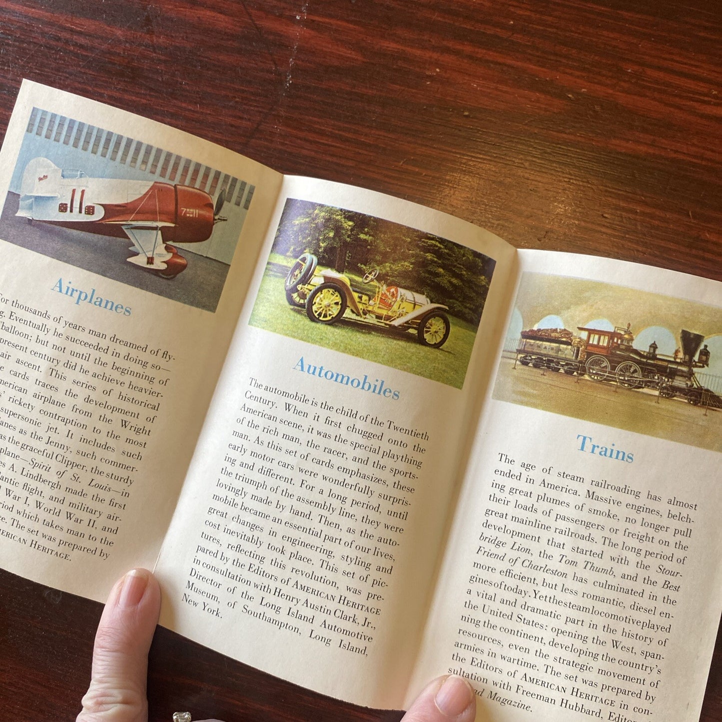 Complete Set of 40 American Heritage Picture and History Cards -Trains 1829-1960