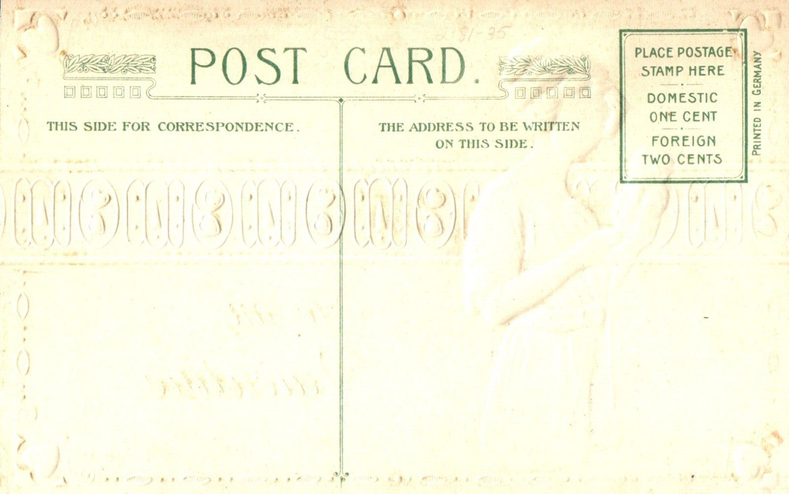 To My Valentine Artist Signed John Winsch Embossed Valentines Day Postcard