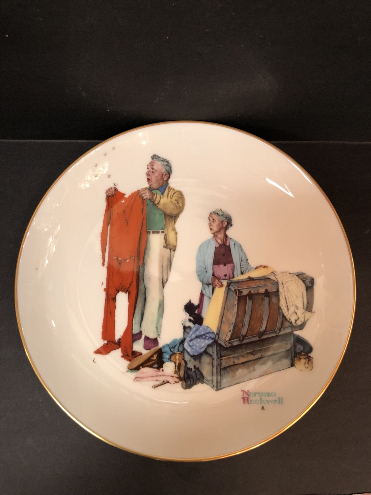  1978 Gorham Norman Rockwell Four Seasons Collector Plates Limited Edition Boxed