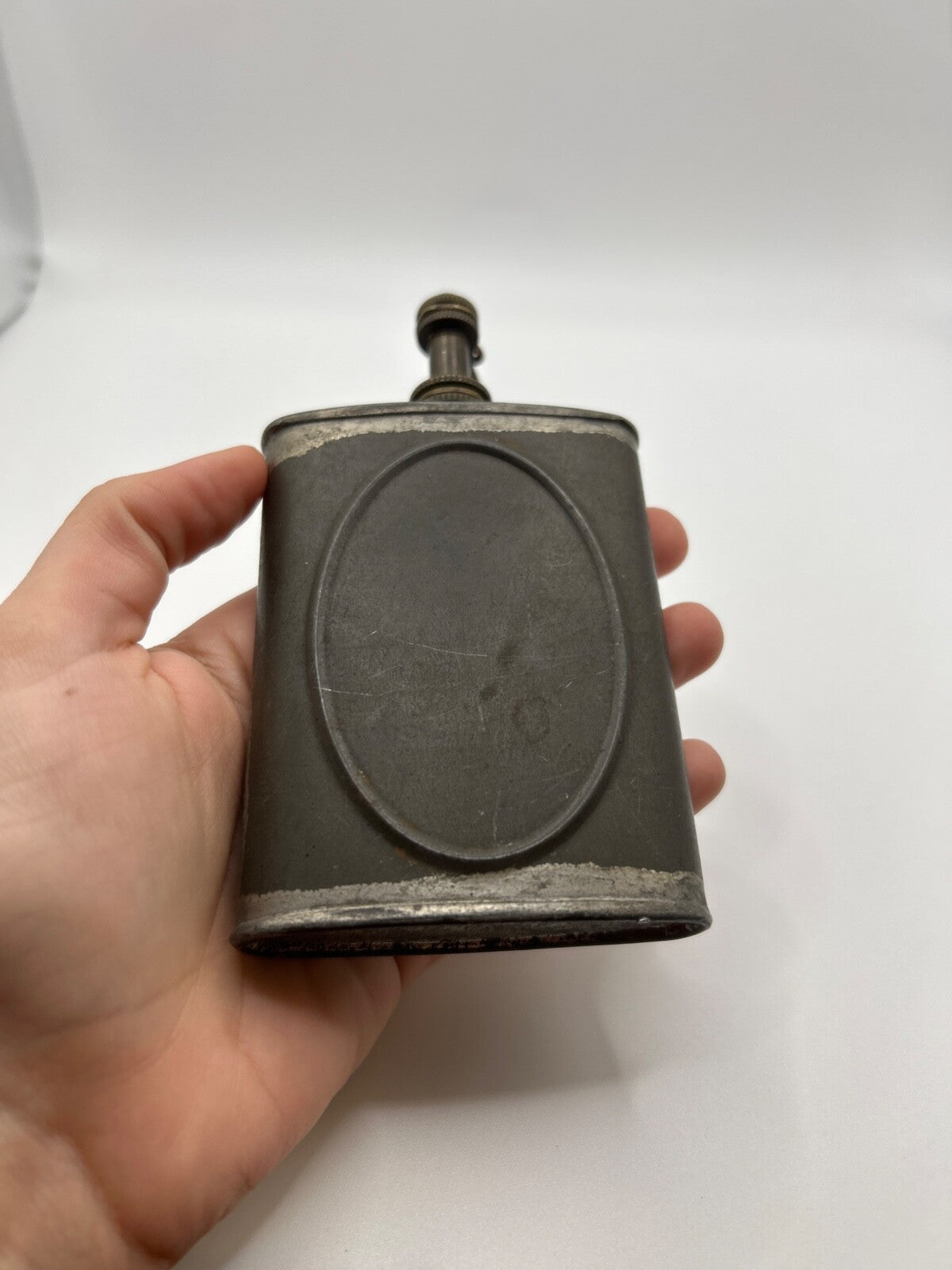 Rare Old Vintage Gun Oil Can, Spotoil Or Spot Oil WWII