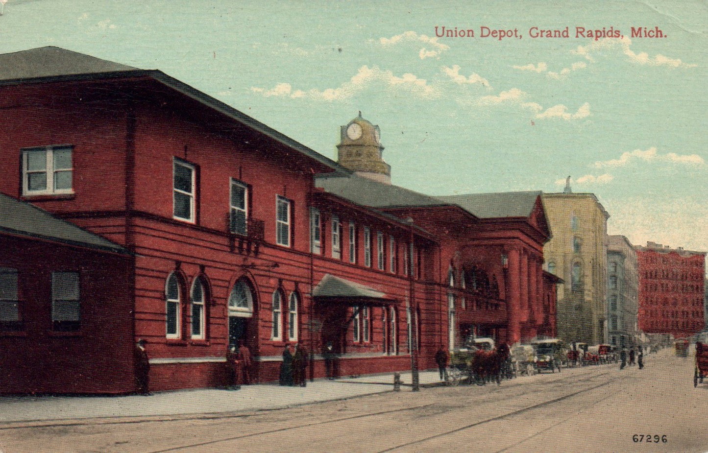 Union Depot, Grand Rapids MI Michigan Postcard