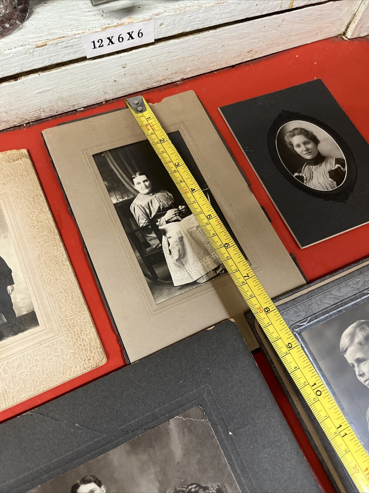 ANTIQUE 1900's ORIGINAL PEOPLE  PHOTO LOT OF 5