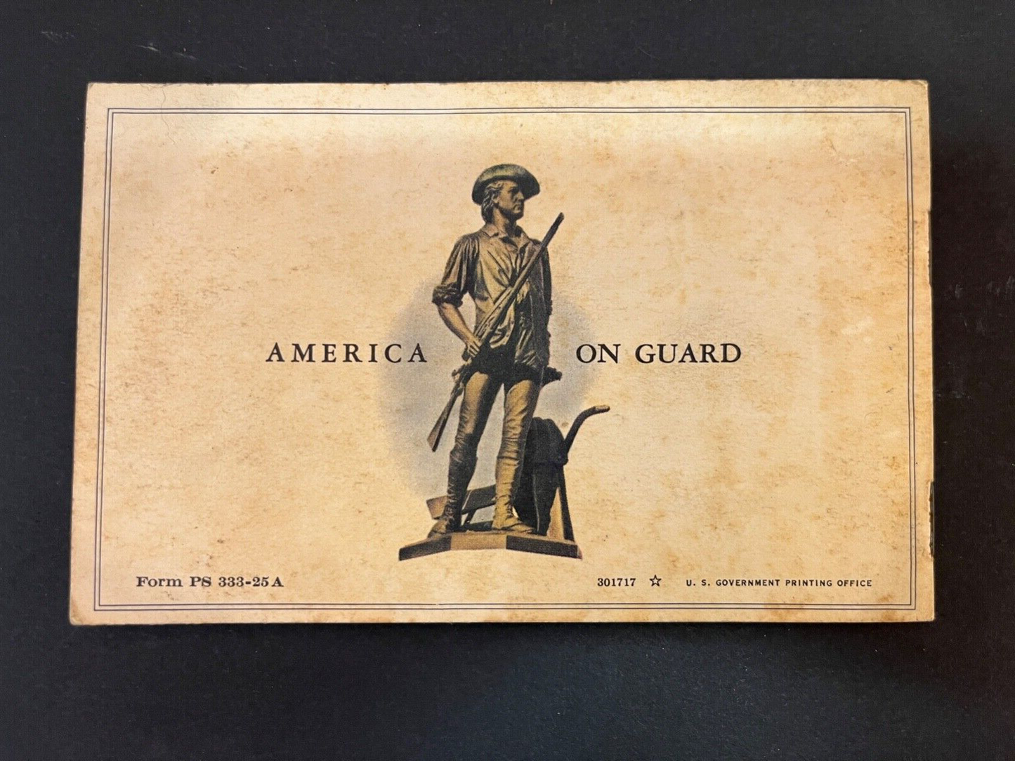 Vintage Postal Savings Pan U.S Defense Savings Bonds Booklet