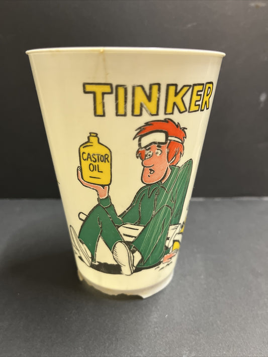 Vintage 1976 7/11 Plastic Slurpee Cup Cartoon Series "Tinker" 