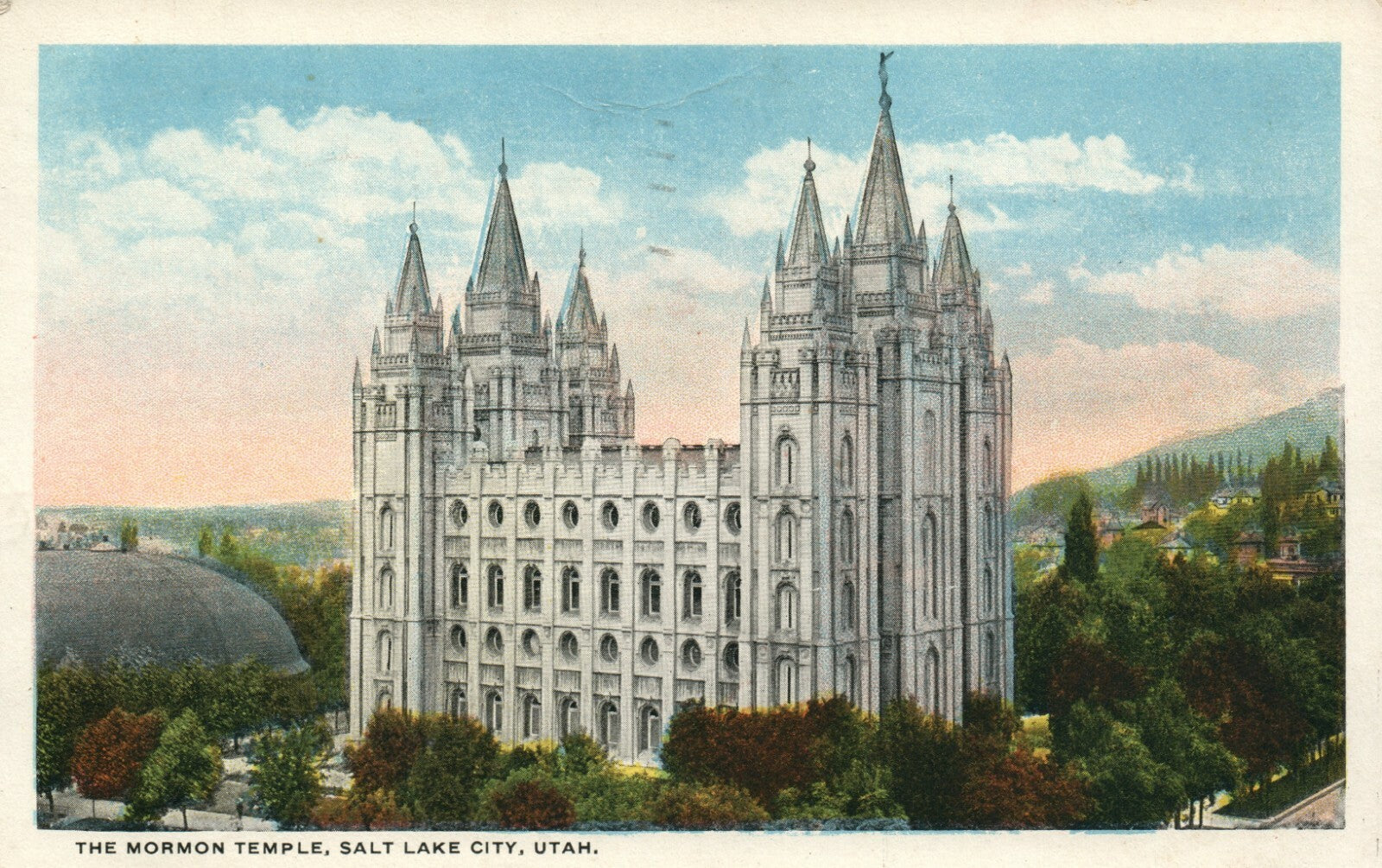 The Mormon Temple Salt Lake City  UT Utah Postcard