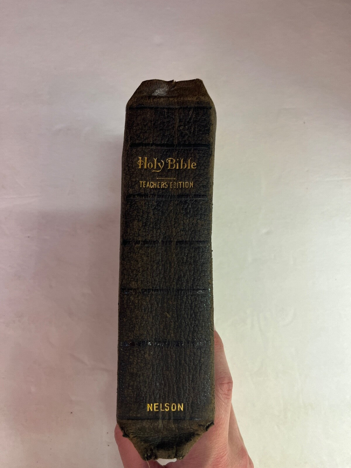 Antique Thomas Nelson & Sons Holy Bible Old and New Testaments Teacher's Edition