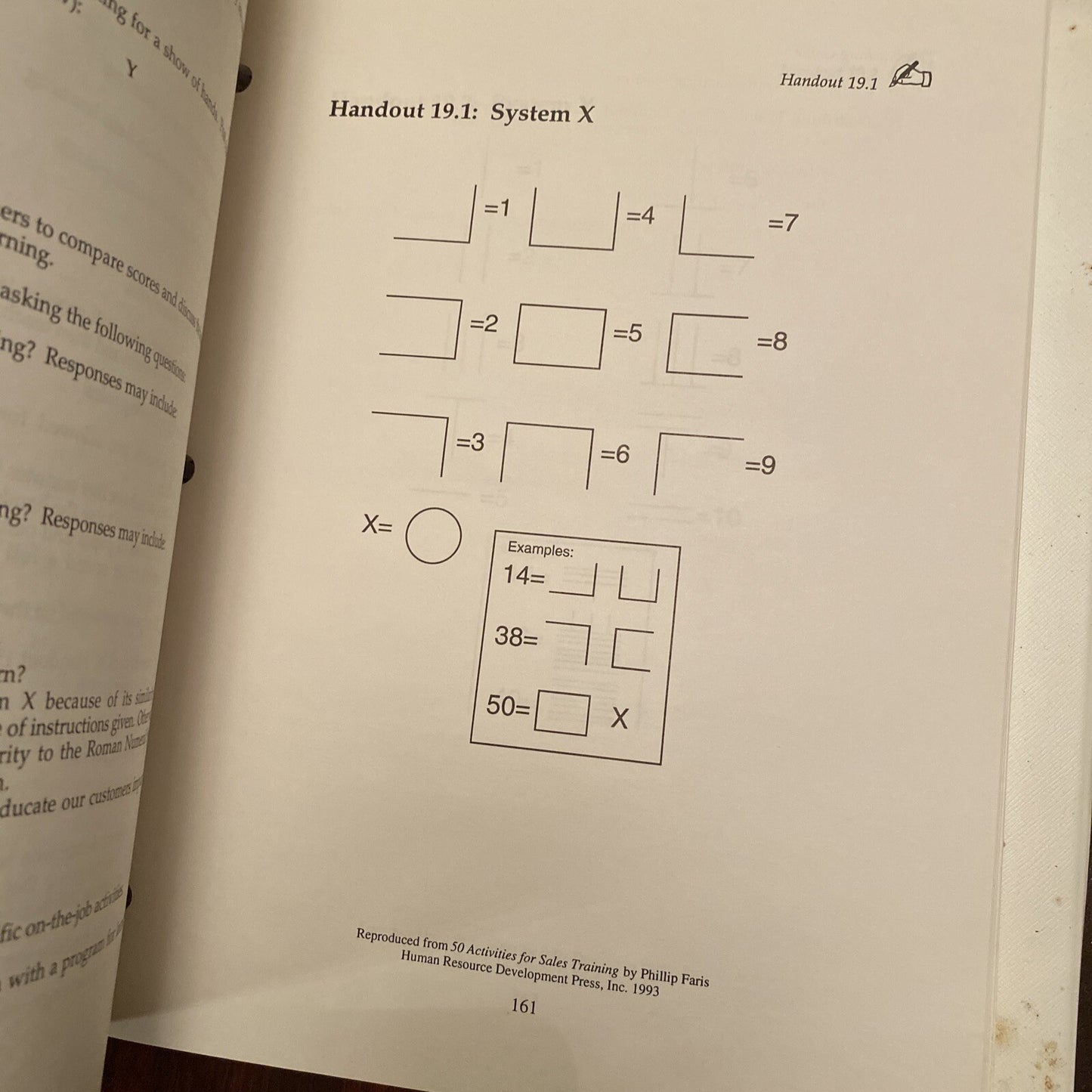50 Fifty Activities for Sales Training Phillip Faris 1993