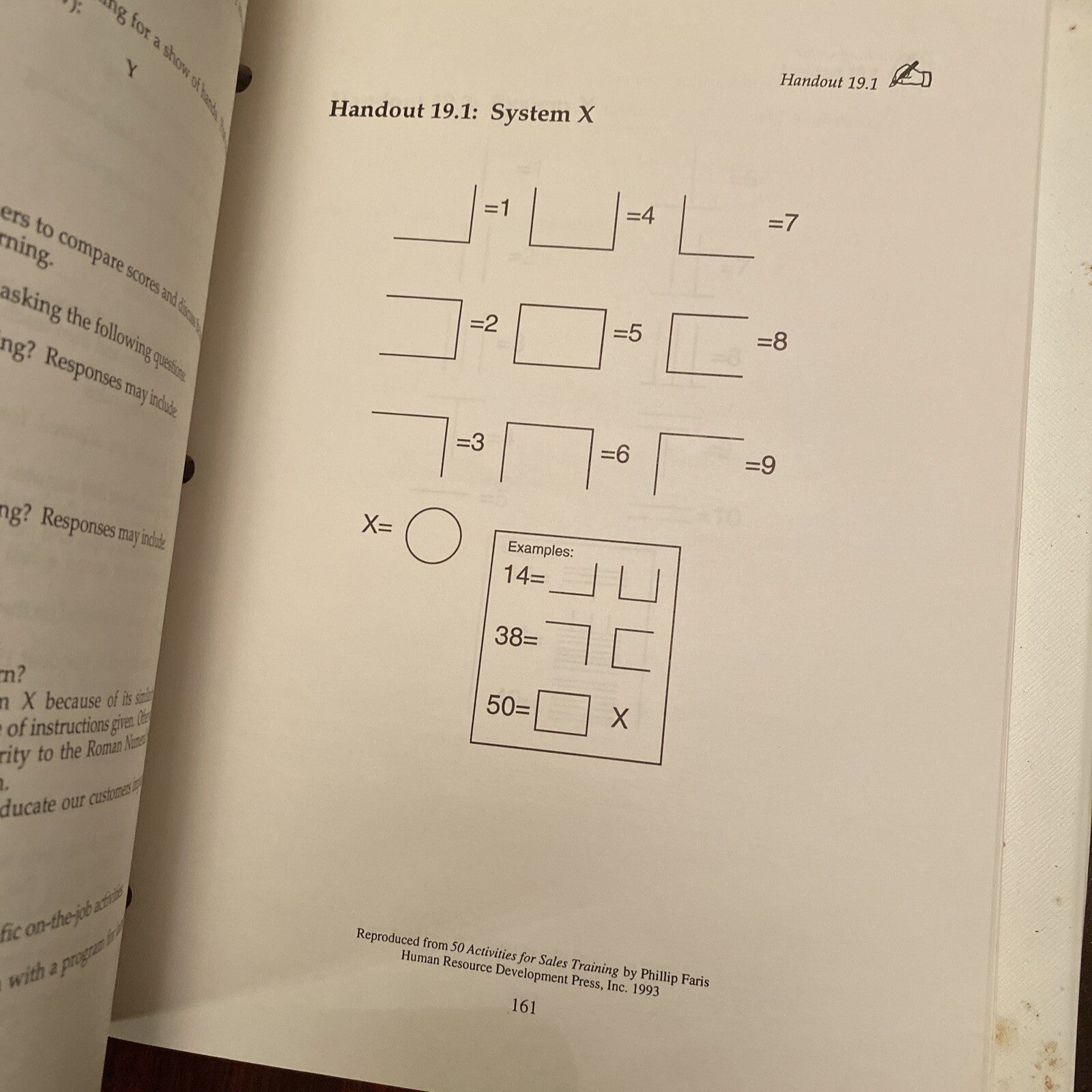 50 Fifty Activities for Sales Training Phillip Faris 1993