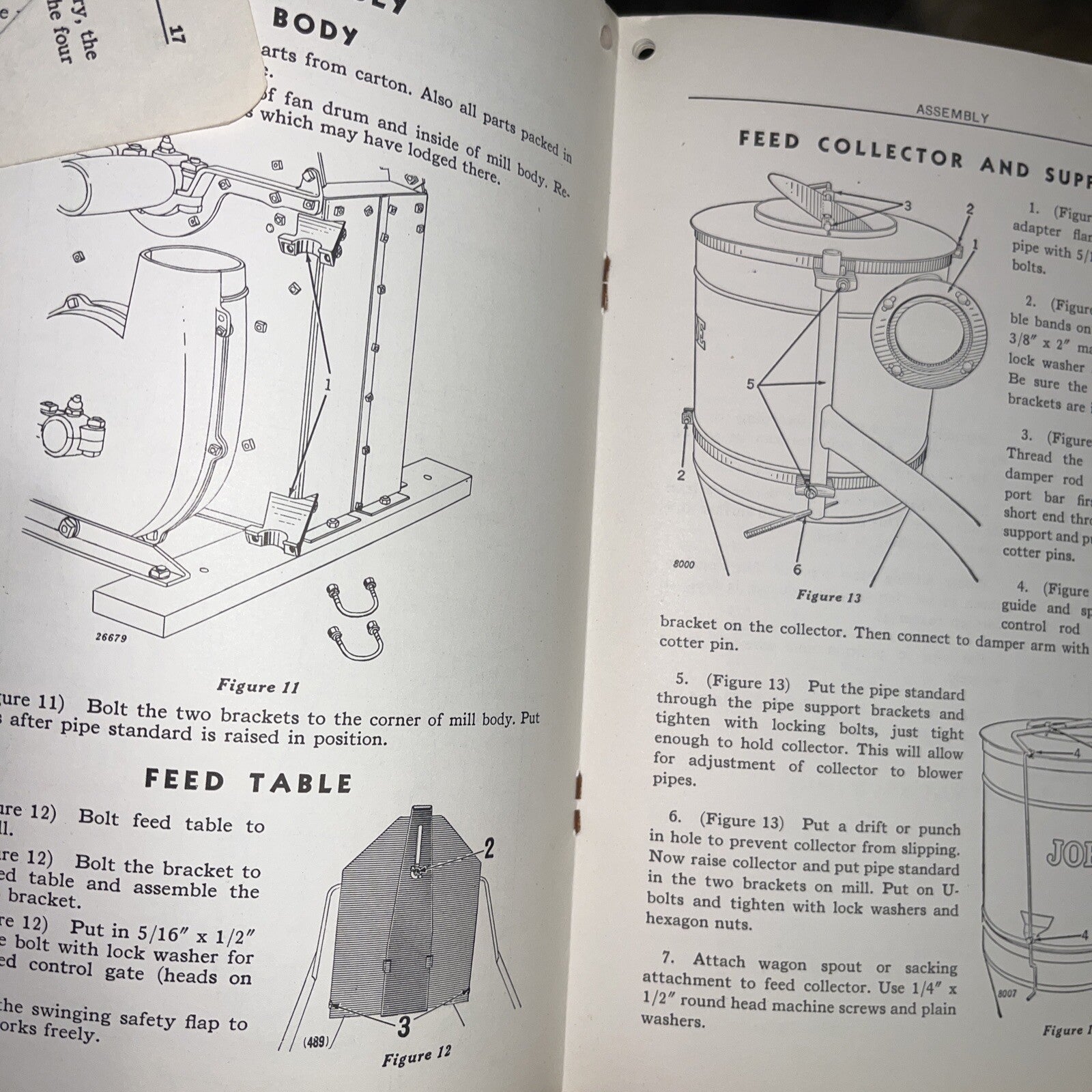 Vtg John Deere No. 14 Hammer Mill, OM-C3-752 Operator's Manual