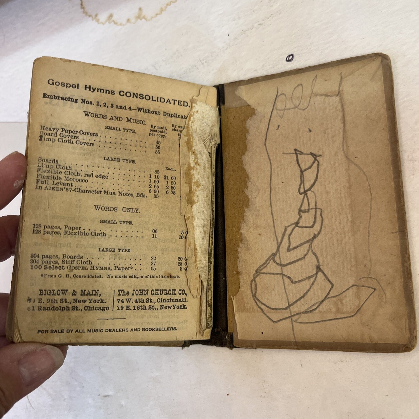 Gospel Hymns No. 5 (Words Only) by Ira Sankey 1887