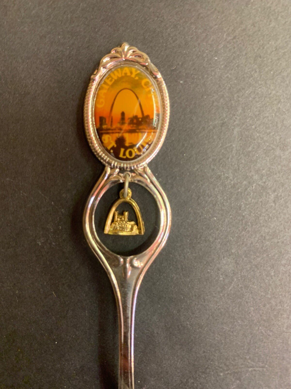 Vintage Gateway City St. Louis Missouri with Arch Charm Souvenir Spoon