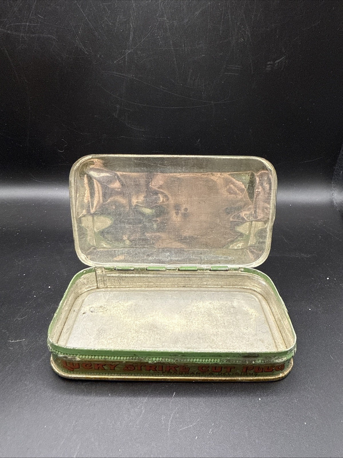 Vintage 1920s Lucky Strike Cigarette Tin Box R A Patterson Tobacco Co