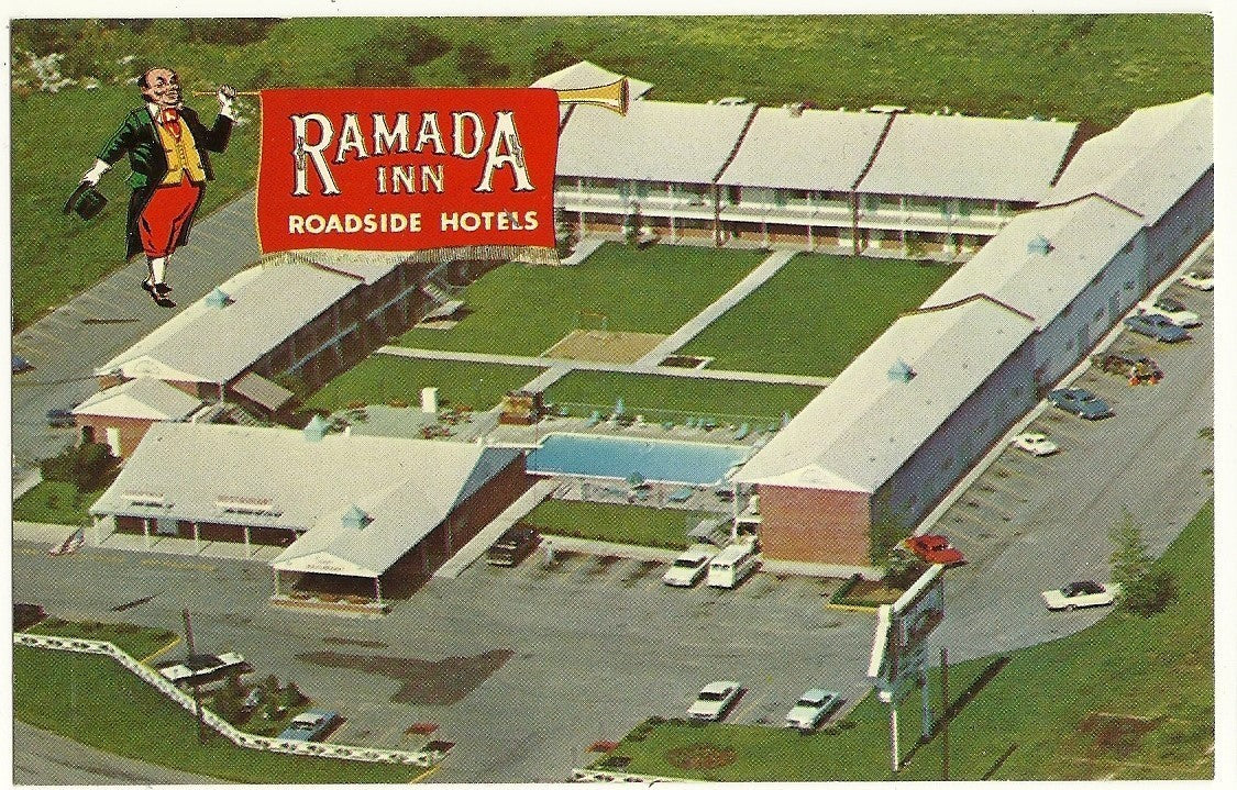 Ramada Inn Hotel Motel Roadside Postcard Springfield MO Missouri