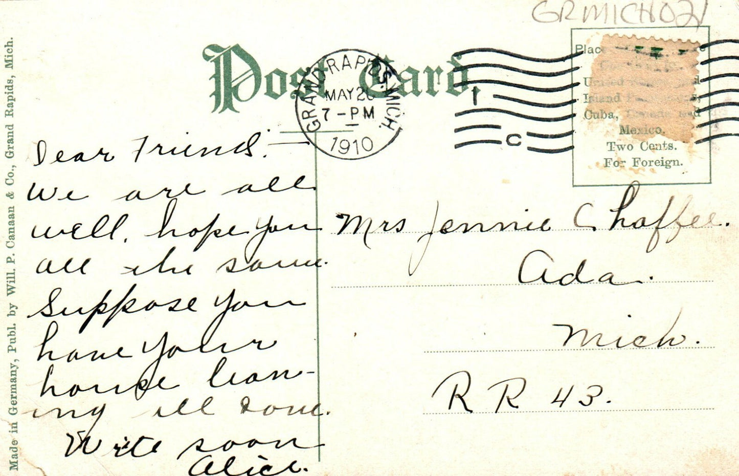 Fountain John Ball Park Grand Rapids MI Michigan Vintage Postcard