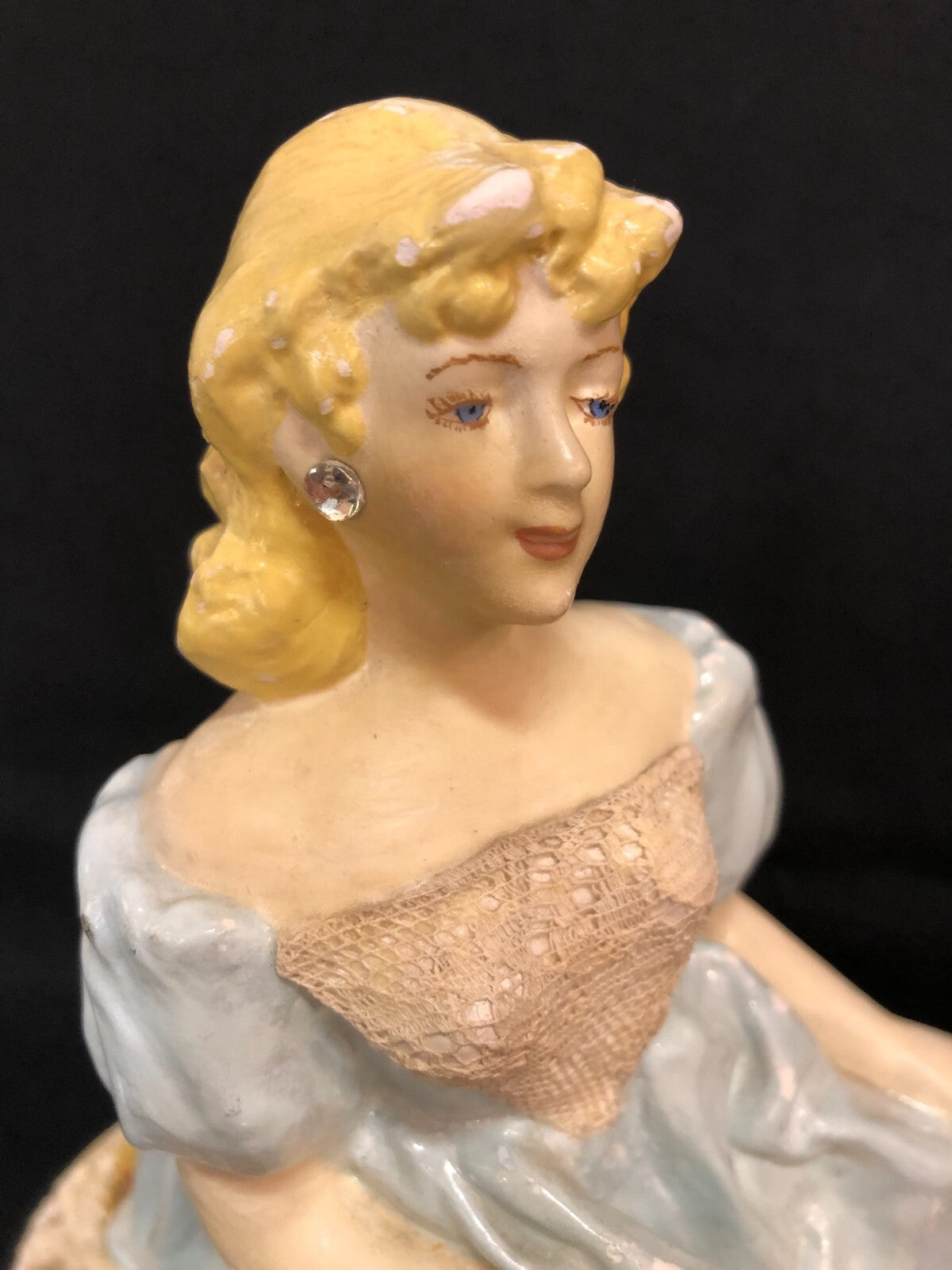 Vintage 1951 Bertie Butorac Chalkware Woman Figurine