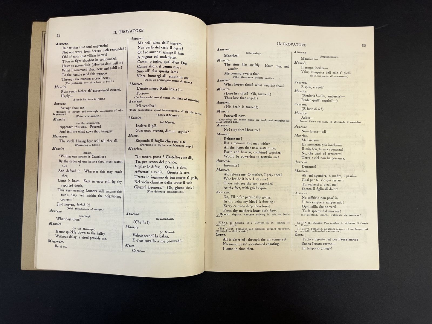 Lot of 3 Opera Libretto Songbooks