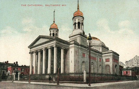 The Cathedral Baltimore MD Maryland Postcard 