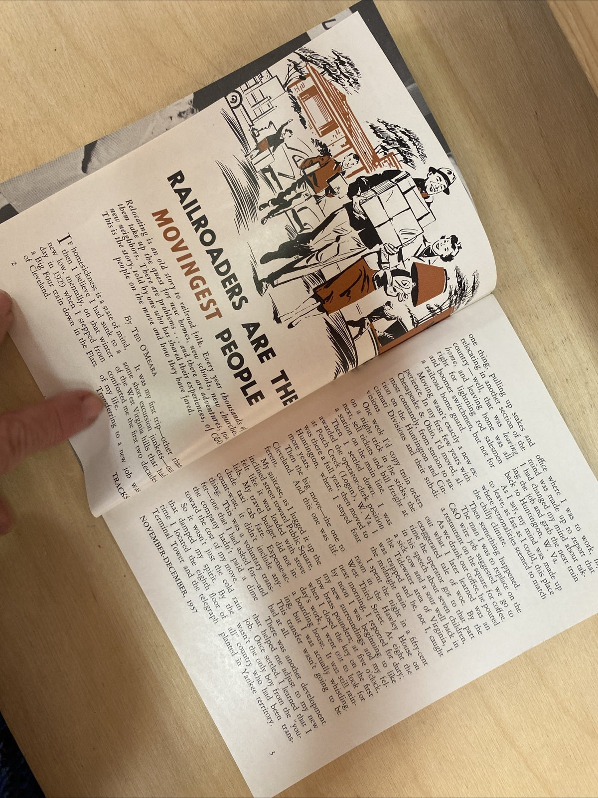 November December 1957 TRACKS MAGAZINE CHESAPEAKE & OHIO RAILROAD RR TRAINS  