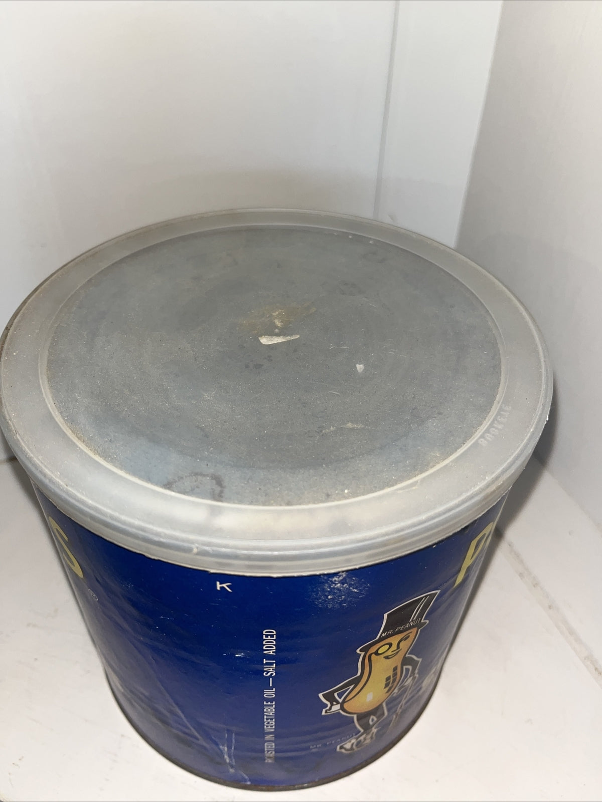 Vintage PLANTERS REDSKIN SPANISH PEANUTS 3lb. NEVER OPENED But Empty RARE