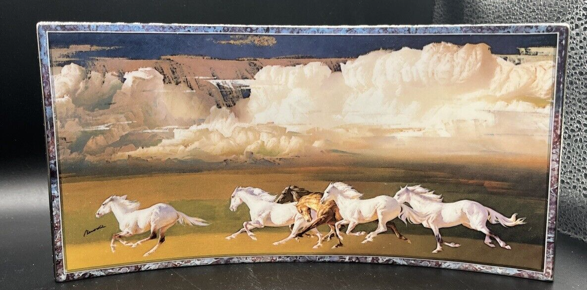 Bradford Majestic Beauty Freedom of The Sea Horse Plate Ltd Ed A0161