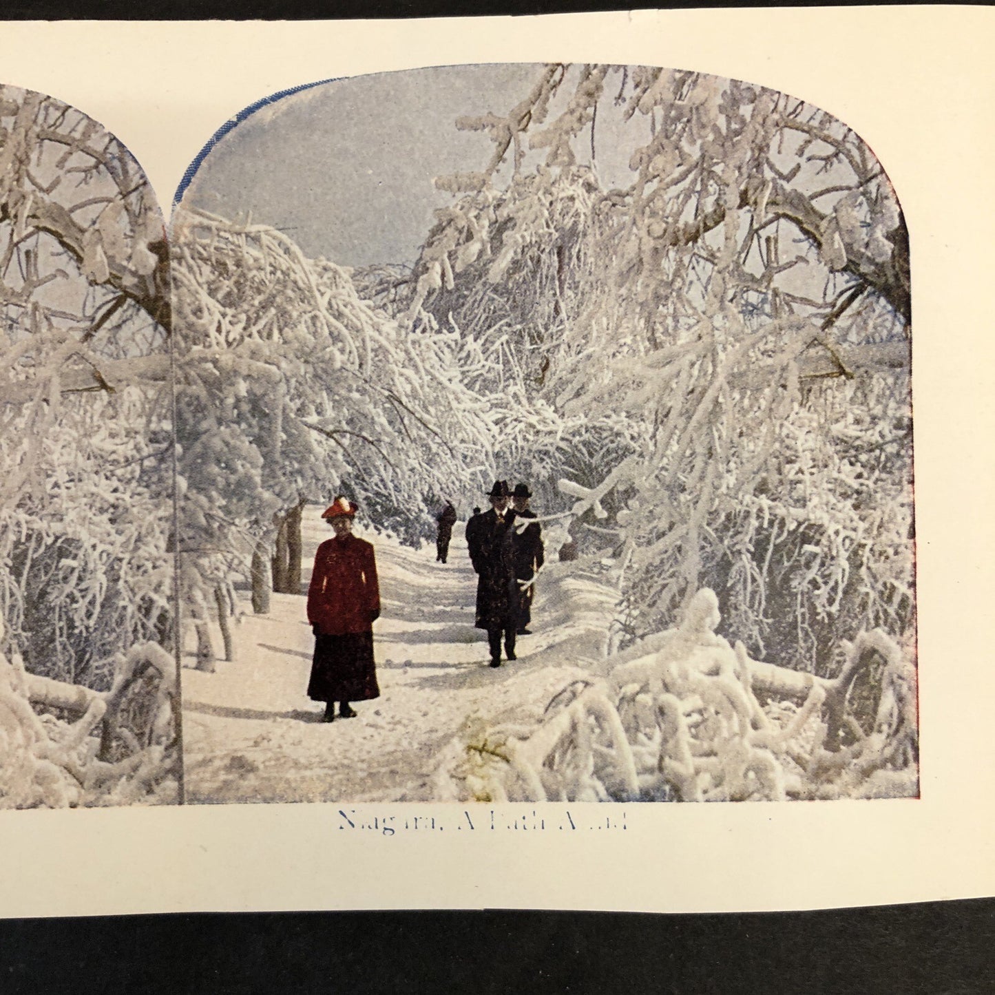 RARE Stereoview Paper Cards Niagara Falls America Lot of 2