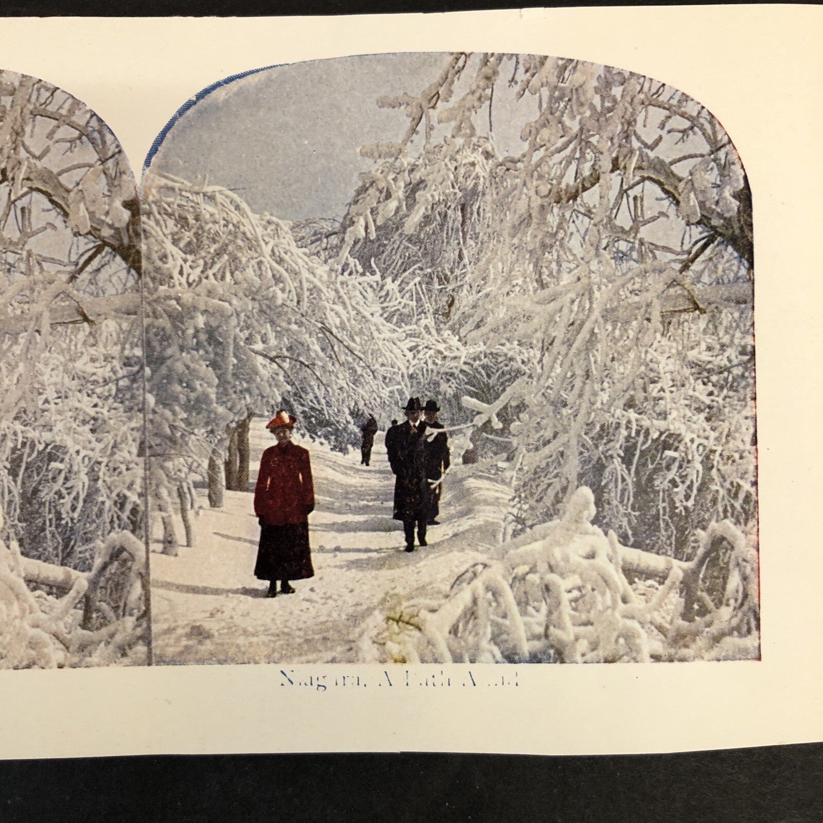 RARE Stereoview Paper Cards Niagara Falls America Lot of 2