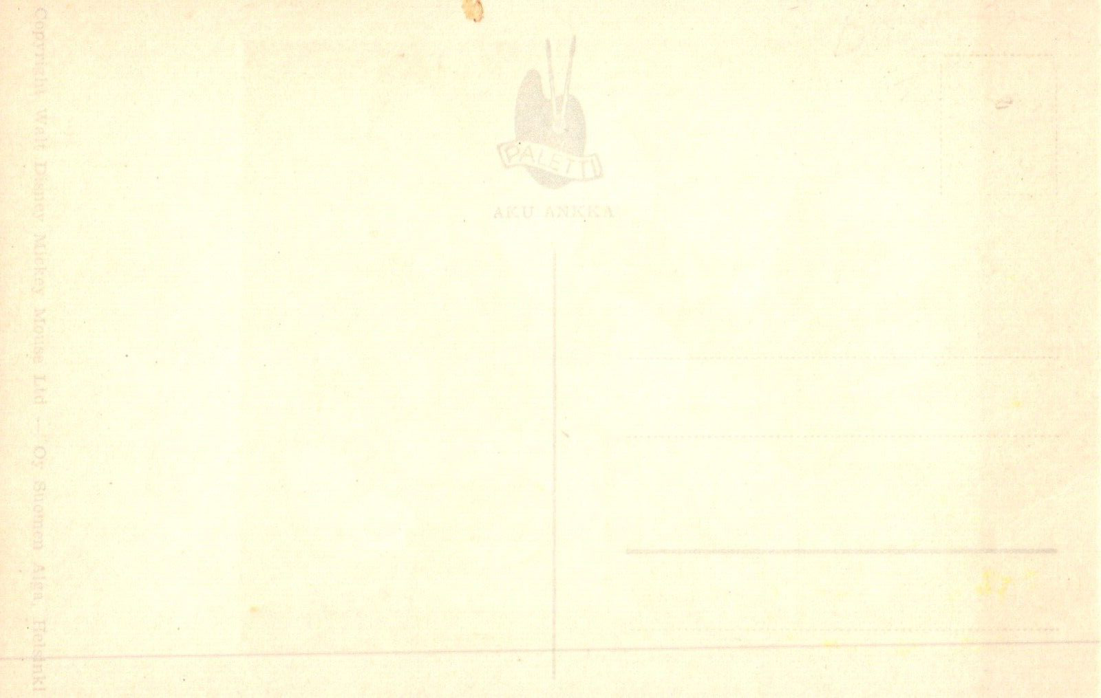 Finnish Donald Duck Always in Use! Vintage Foreign Disney Cartoon Postcard