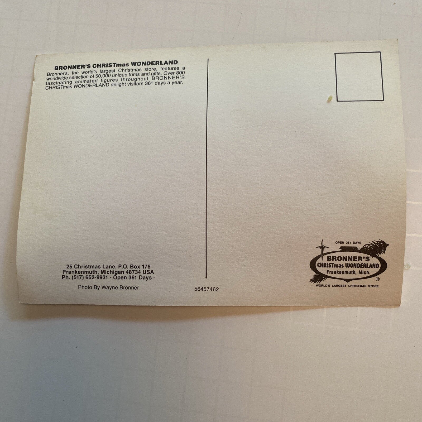 Frankenmuth Bronners CHRISTmas Wonderland Mich Michigan MI Postcard Countries